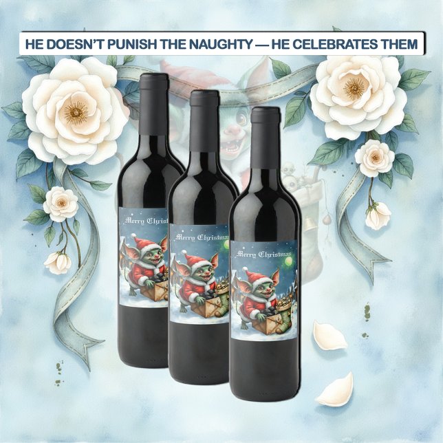 Naughty List Delivery: The Goblin Clause Chronicle Wine Label (Creator Uploaded)