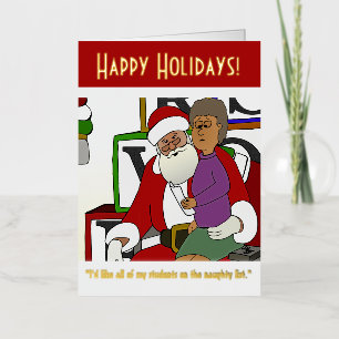 Naughty List Foil Folded Card