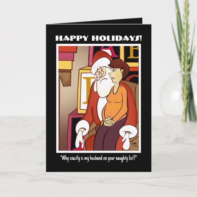 Naughty List Holiday Card (Front)