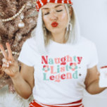 Naughty List Legend Retro Funny Christmas T-Shirt<br><div class="desc">This stylish Christmas shirt design is perfect for both kids and adults alike. This holiday shirt make a perfect Christmas gift,  stocking stuffer,  holiday gift swap or just a special gift for you from Santa.</div>