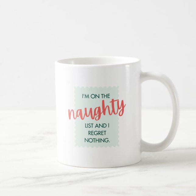 Naughty List Merry Christmas Mug  (Right)