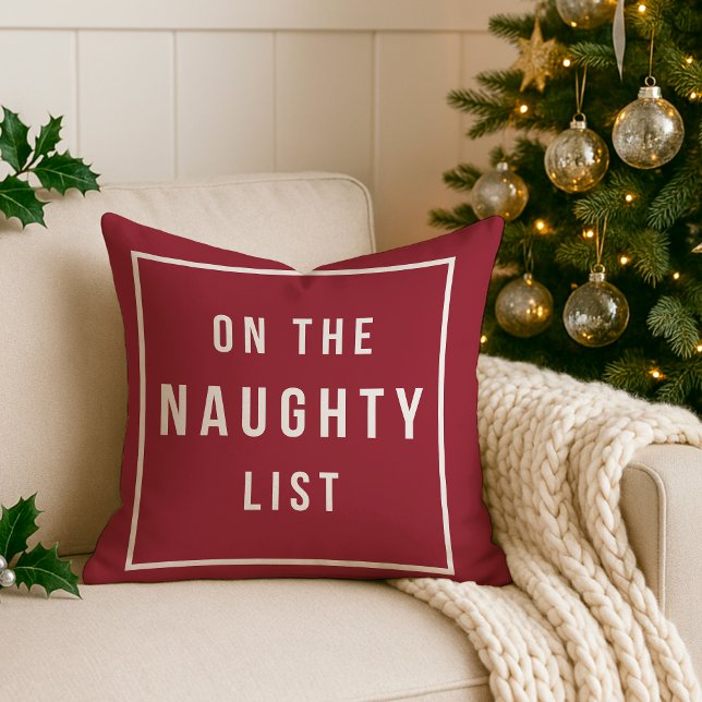 Naughty List & Nice List | Reversible Holiday Cushion (Creator Uploaded)