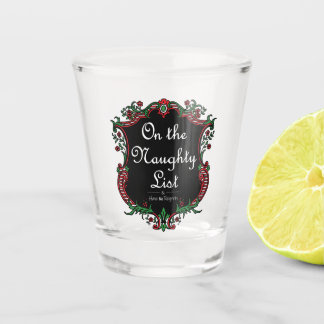 Naughty List Shot Glass
