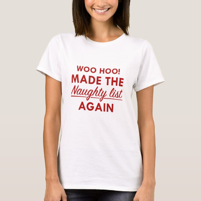 Naughty List T-Shirt (Front)