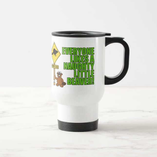 Naughty Little Beaver Mug (Right)