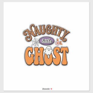 Naughty Little Ghost Vintage Halloween Shirt Desig