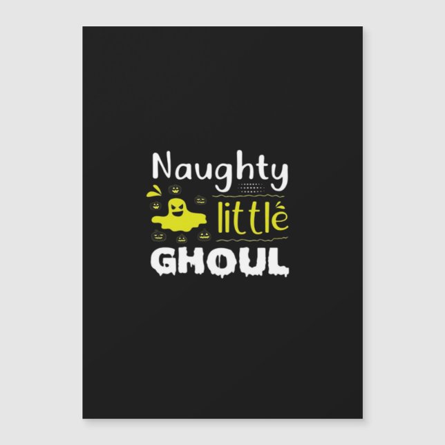 Naughty Little Ghoul Funny Halloween Design (Front)