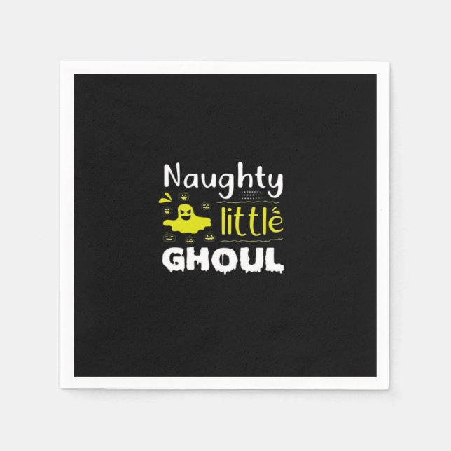 Naughty Little Ghoul Napkin (Front)