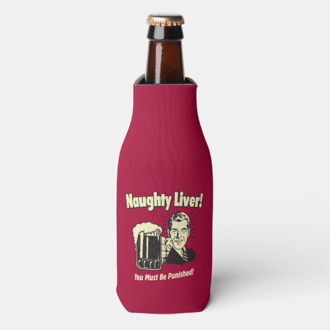 Naughty Liver: You Must Be Punished Bottle Cooler (Bottle Front)