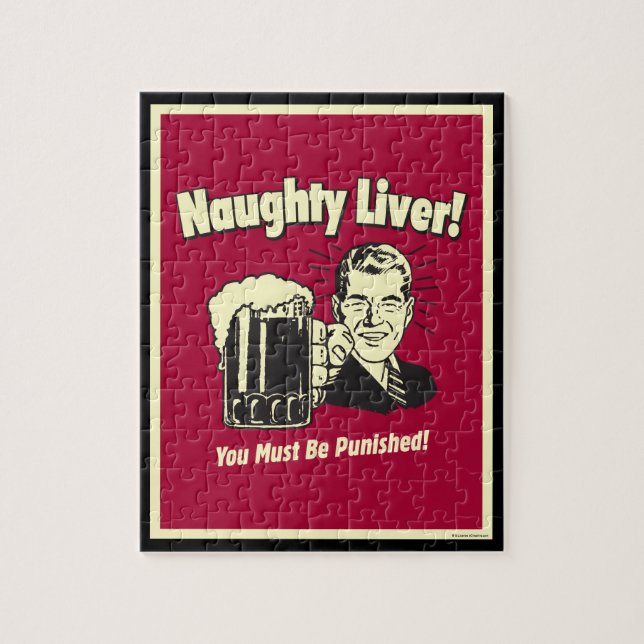 Naughty Liver: You Must Be Punished Jigsaw Puzzle (Vertical)