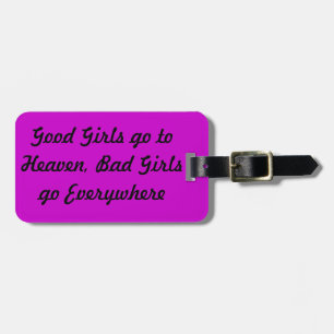Naughty Luggage Tag