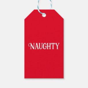 Naughty Nice Double Sided Gift Tags