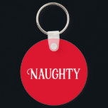 Naughty Nice Double Sided  Key Ring<br><div class="desc">Are you naughty or nice? This Christmas holiday keychain has two sides for both moods.</div>