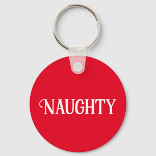 Naughty Nice Double Sided  Key Ring