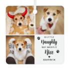 Naughty Nice Funny Dog 3 Pet Photo Christmas