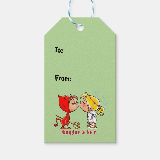 Naughty & Nice Gift Tags (Front)