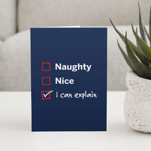 Naughty Nice - I Can Explain Card