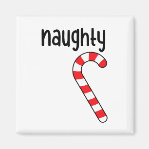 Naughty Nice Matching Couples Christmas Pyjamas Magnet