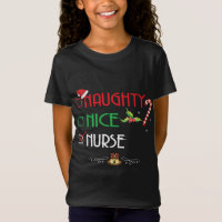 Naughty Nice Nurse Matching Christmas Pajama Xmas 