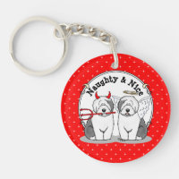 Naughty & Nice Old English Sheepdogs (Grey 1)