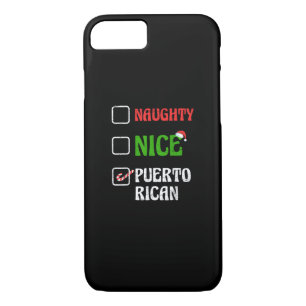 Naughty Nice Puertorican Santa Holiday Sweet Case-Mate iPhone Case