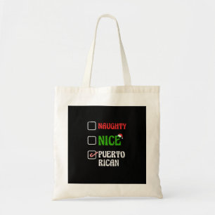 Naughty Nice Puertorican Santa Holiday SweTote Bag
