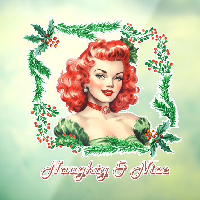 Naughty & Nice Retro Christmas Pinup (Sheet 3)