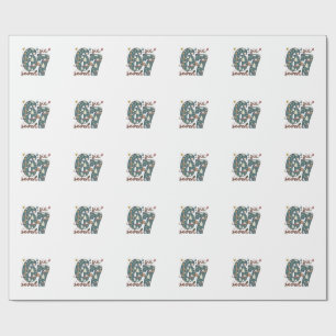 Naughty Nice Six Seven 67 Brainrot Christmas Wrapping Paper