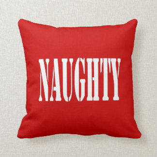 Naughty & Nice Throw Pillow