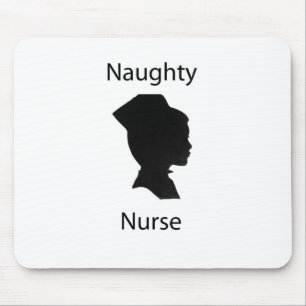 Naughty nurse mouse pad