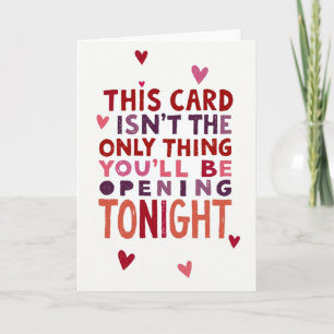 Naughty Opening Tonight Card