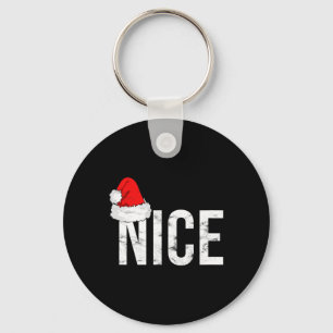 Naughty Or Nice Christmas Matching Family Pyjamas  Key Ring