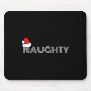 Naughty Or Nice Christmas Matching Family Pyjamas Mouse Pad