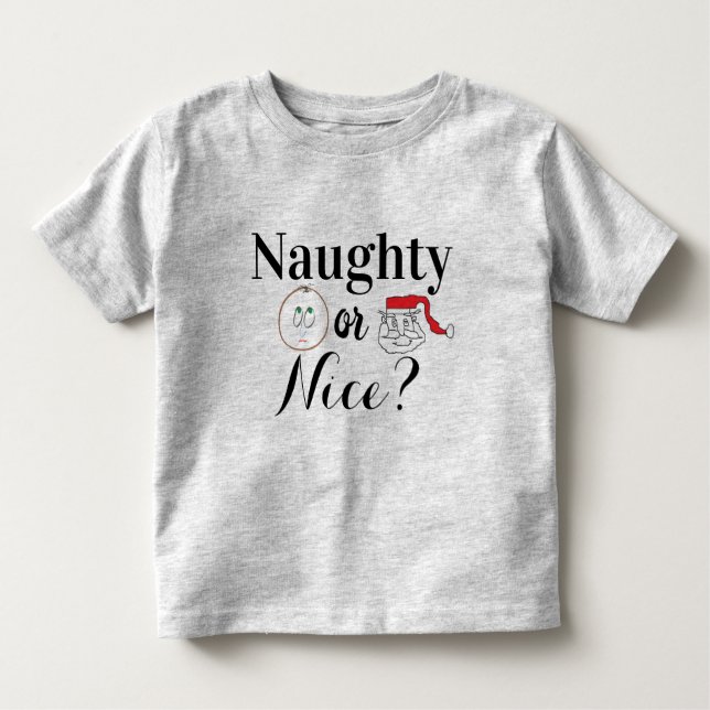 Naughty or NIce? Christmas T-Shirt (Front)