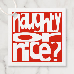 Naughty or Nice Gift Tags
