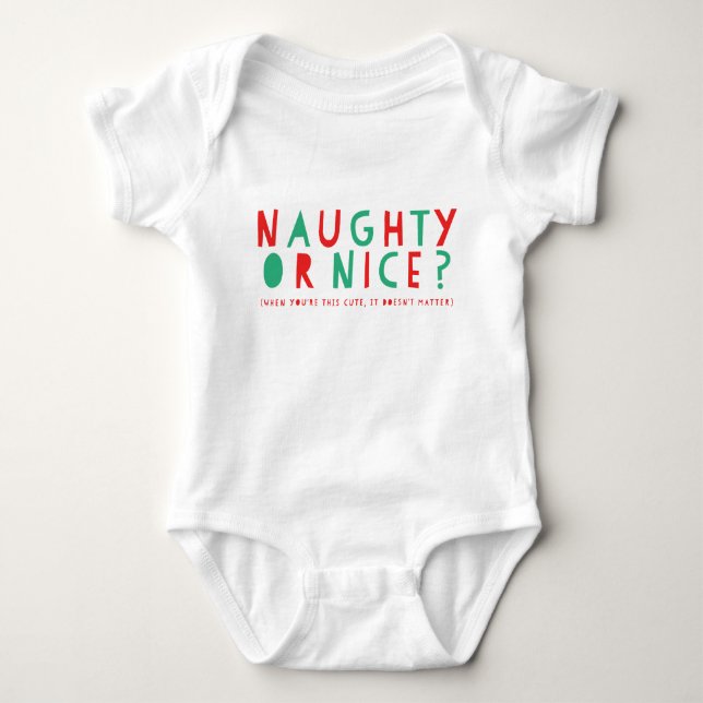 Naughty or Nice | Holiday Bodysuit (Front)