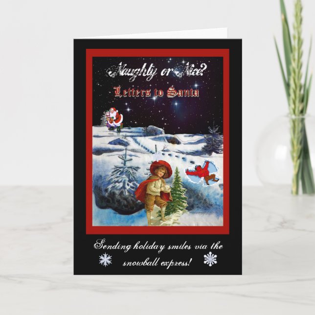 Naughty or Nice Holiday Card (Front)