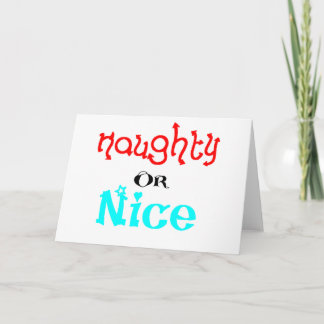Naughty or Nice Holiday Card