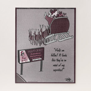 Naughty or Nice Holiday Challenging Jigsaw Puzzle