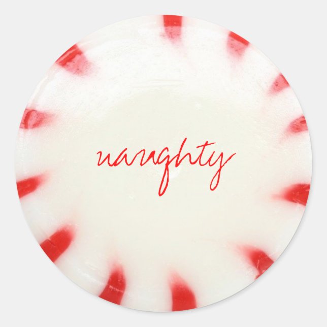 naughty or nice holiday sticker (Front)
