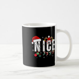 Naughty Or Nice Matching Christmas Couples Costume Coffee Mug