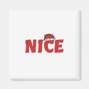 Naughty Or Nice Matching Christmas Couples Costume Magnet