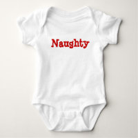 Naughty or Nice Quote Funny Cute Baby Christmas