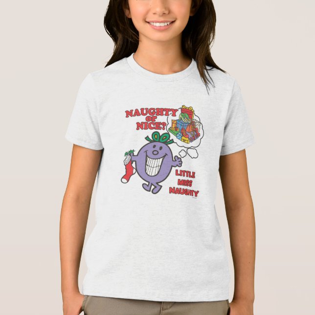 Naughty Or Nice? Tri-Blend Shirt (Front)
