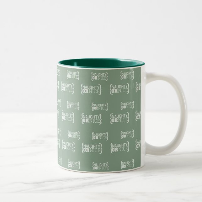 Naughty or Nice Two-Tone Coffee Mug (Right)