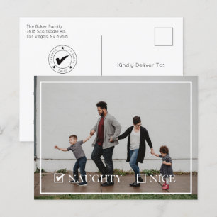 Naughty Photo Holiday Postcard