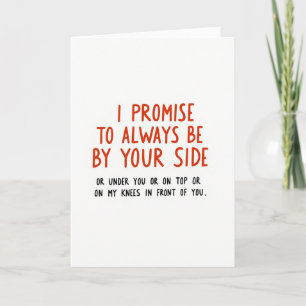 Naughty Promise Love Card