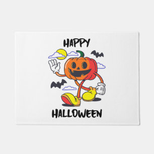 Naughty Pumpkin Happy Halloween Gift Doormat