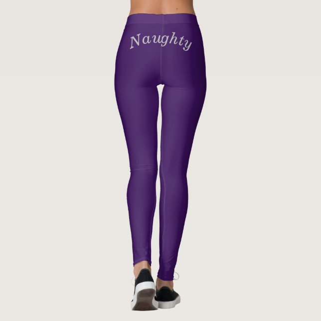 Naughty Purple Leggings (Back)