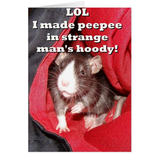 Naughty Rat Card (Front)